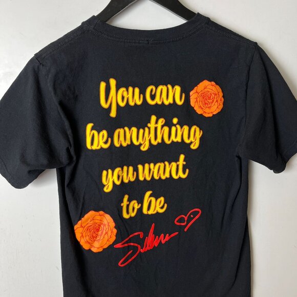 Selena Quintanilla Official Merchandise Black T-Shirt Womens Small Roses Graphic - Picture 15 of 16